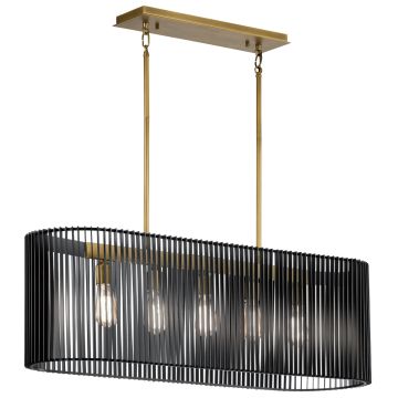 Quintiesse LINARA QN-LINARA-ISLE-BK Hängande lampa 5x60W/E27