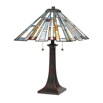 Quoizel Maybeck QZ-MAYBECK-TL Bordslampa 2x60W/E27