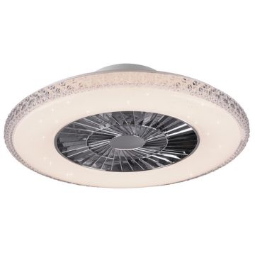 Trio HARSTAD R62412106 Fläkt 1x40w/led 3000-6500k 5000lm ip20