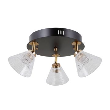 Italux Orella WL-34393-3R-BK-HBR Spotlampa 3x12W/LED 3000K 750lm IP20