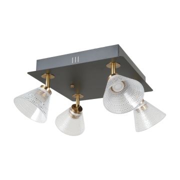 Italux Orella WL-34393-4S-BK-HBR Spotlampa 4x16W/LED 3000K 788lm IP20