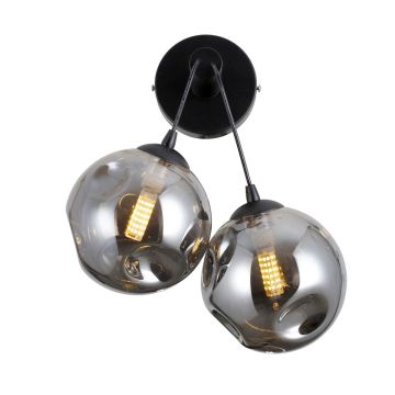 Italux Perlos WL-54456-2A-BK-SMG Konsollampa 2x5W/G9 IP20